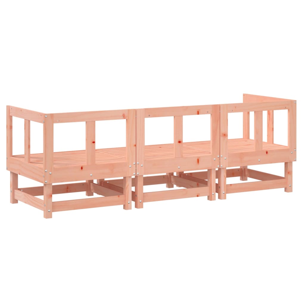 Set Salotto da Giardino 3 pz in Legno Massello di Douglas - homemem39