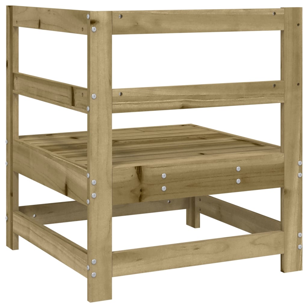 Divano Angolare da Giardino in Legno di Pino Impregnato | homemem39