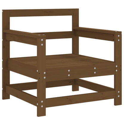 Sedie da Giardino 2 pz Marrone Ambra in Legno Massello di Pino - homemem39