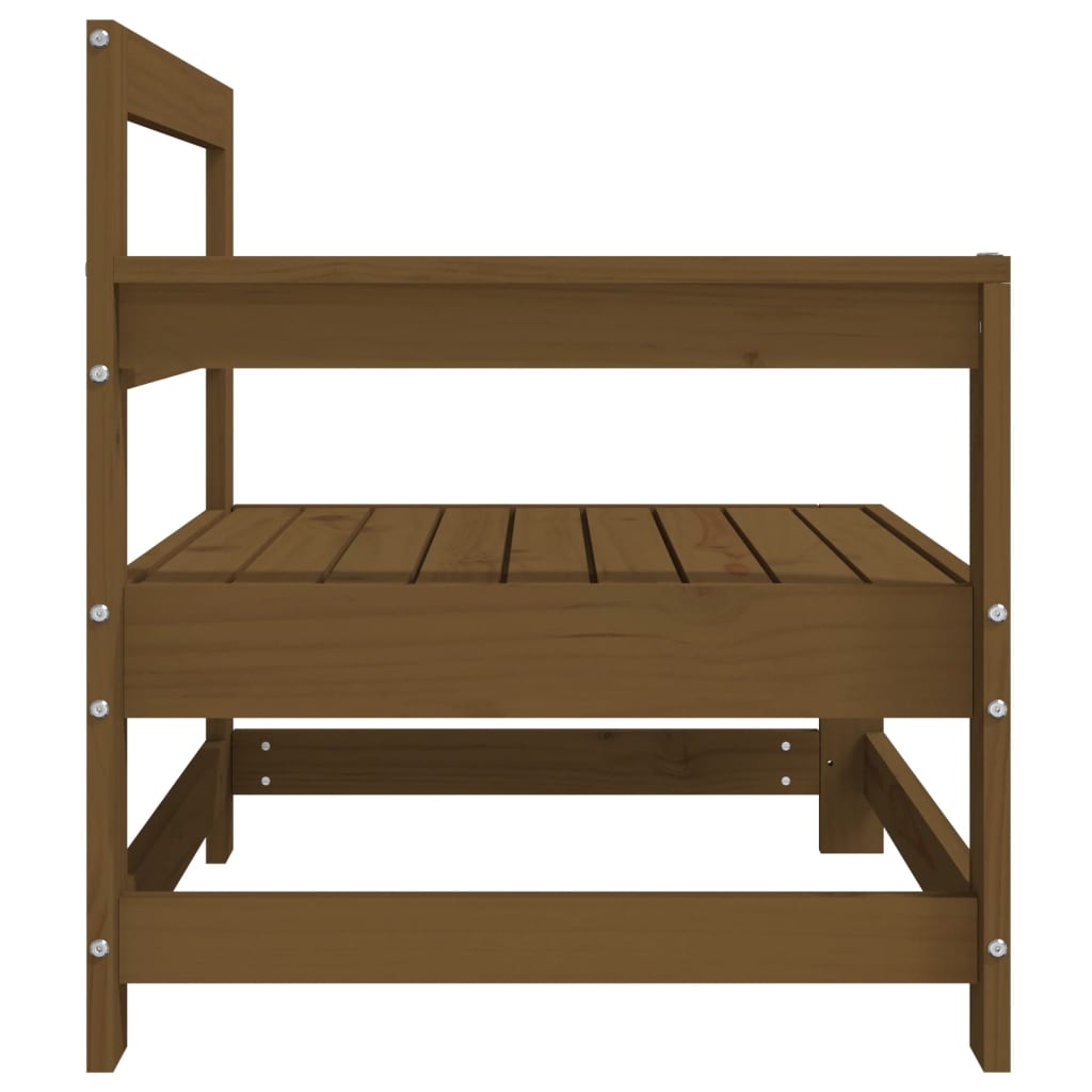 Divani Angolari da Giardino 2pz Ambra in Legno Massello di Pino - homemem39