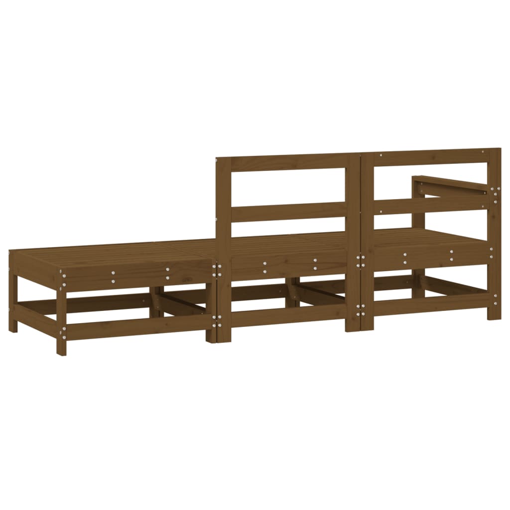 Set Salotto da Giardino 3 pz Ambra in Legno Massello di Pino - homemem39