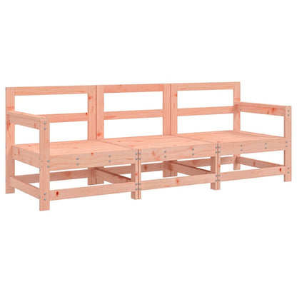 Set Salotto da Giardino 3 pz in Legno Massello di Douglas