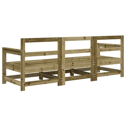 Set Salotto da Giardino 3 pz in Legno Impregnato di Pino - homemem39