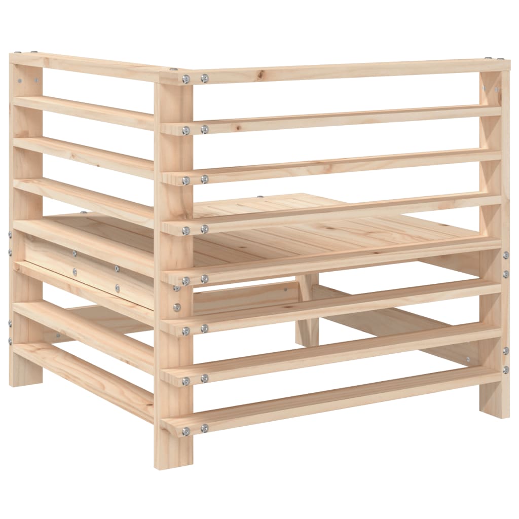 Divano Angolare da Giardino in Legno Massello di Pino - homemem39