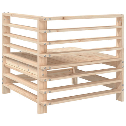 Divano Angolare da Giardino in Legno Massello di Pino - homemem39
