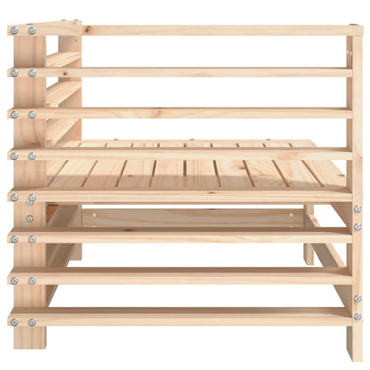 Divano Angolare da Giardino in Legno Massello di Pino - homemem39