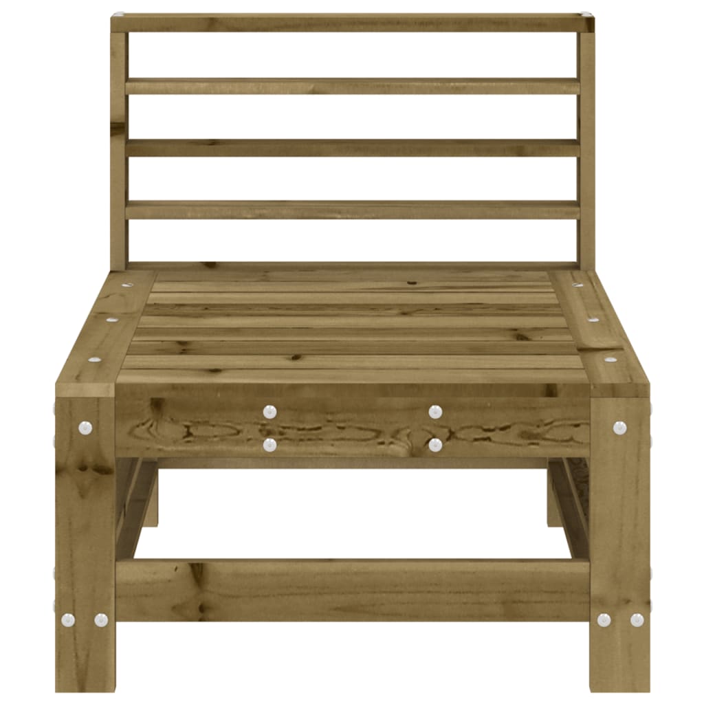 Divano Centrale da Giardino in Legno di Pino Impregnato - homemem39