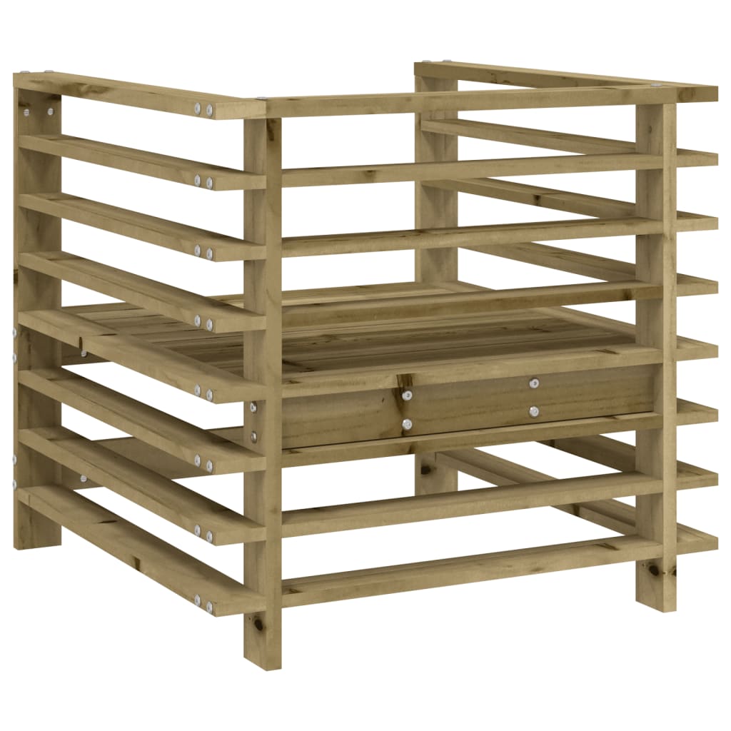 Sedie da Giardino 2 pz in Legno di Pino Impregnato | homemem39