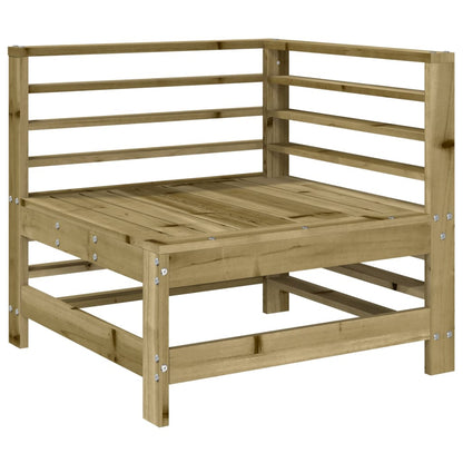 Divani Angolari da Giardino 2 pz in Legno di Pino Impregnato | homemem39
