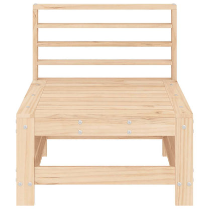 Divani Centrali da Giardino 2 pz in Legno Massello di Pino | homemem39