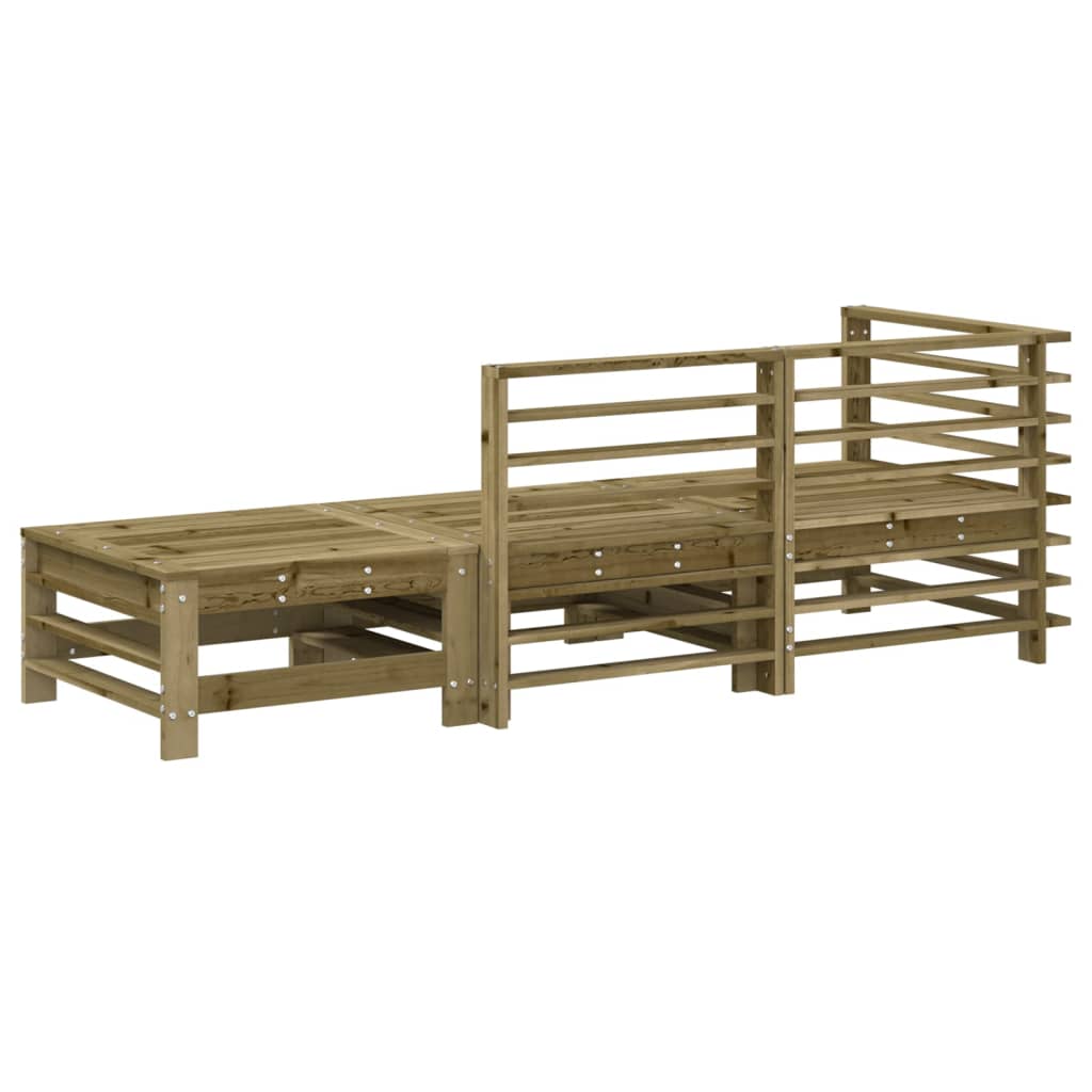 Set Salotto da Giardino 3 pz in Legno Impregnato di Pino - homemem39