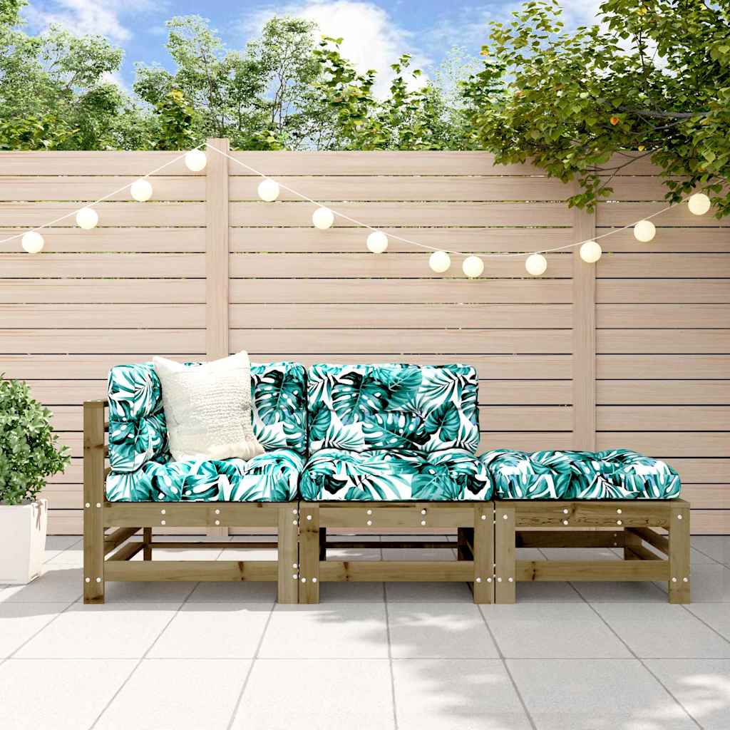 Set Salotto da Giardino 3 pz in Legno Impregnato di Pino - homemem39