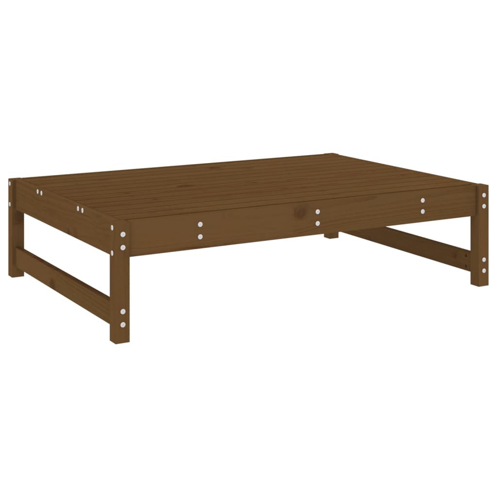 Poggiapiedi Giardino Marrone Ambra 120x80cm Legno Massello Pino - homemem39