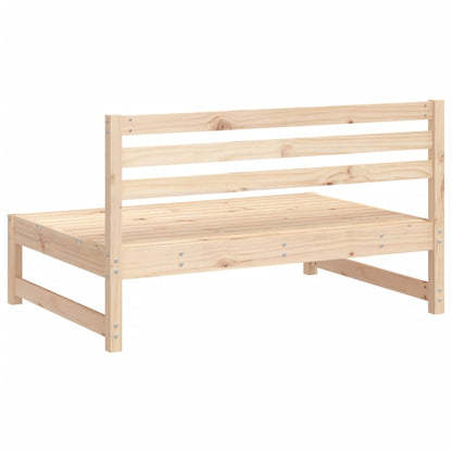 Divani Centrali da Giardino 2pz 120x80cm Legno Massello di Pino