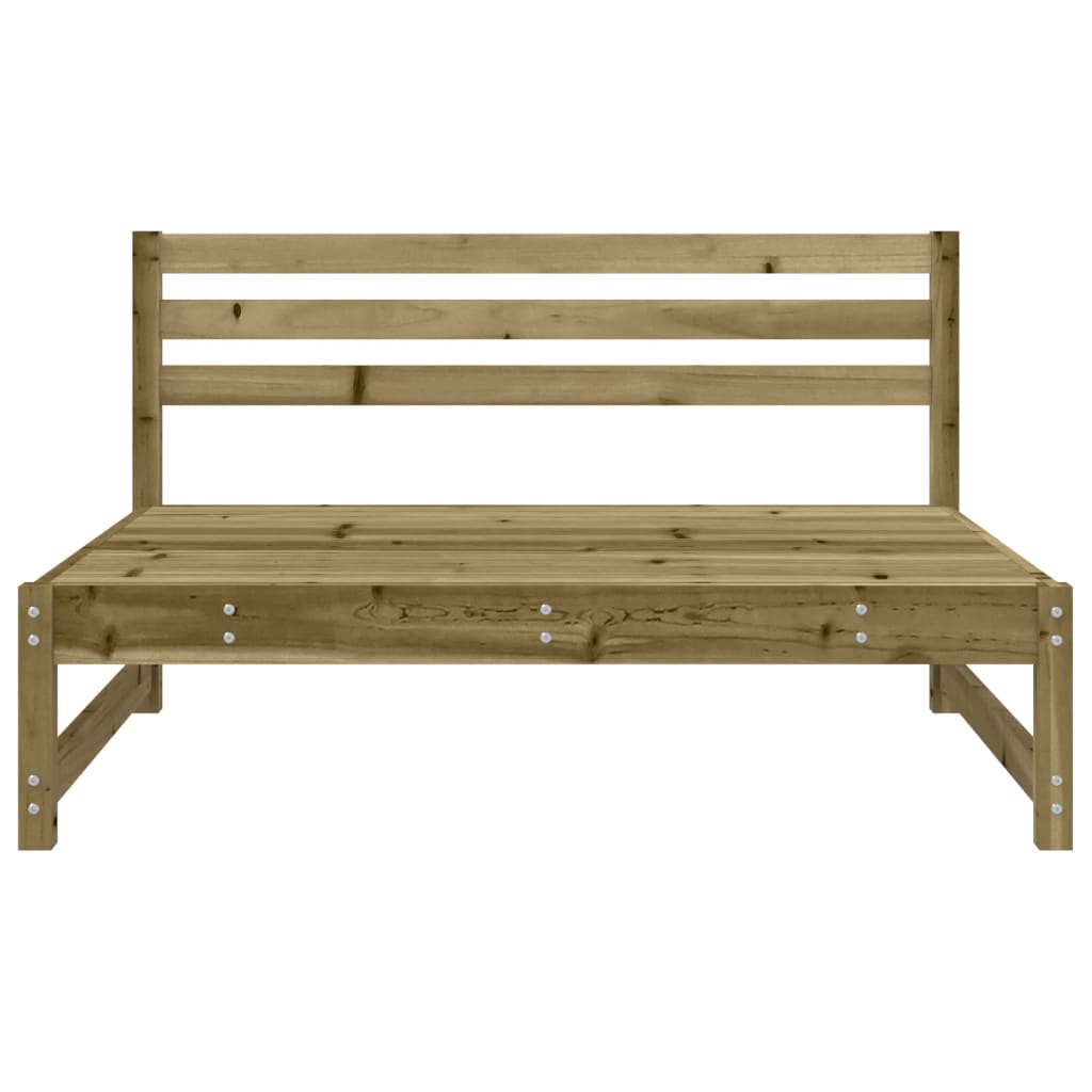 Divani Centrali da Giardino 2pz 120x80 cm Legno Impregnato Pino | homemem39