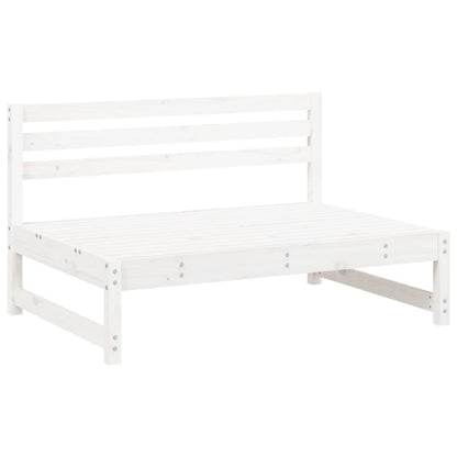 Set Salotto da Giardino 2 pz Bianco in Legno Massello di Pino | homemem39