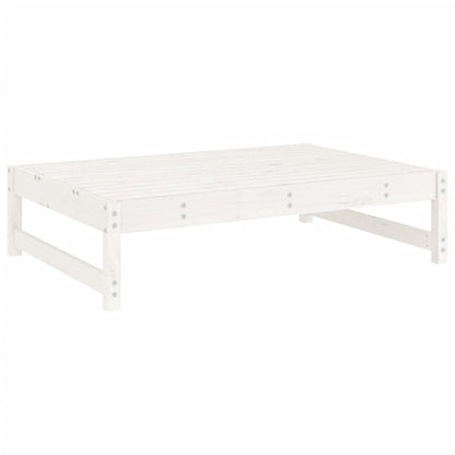 Set Salotto da Giardino 2 pz Bianco in Legno Massello di Pino - homemem39