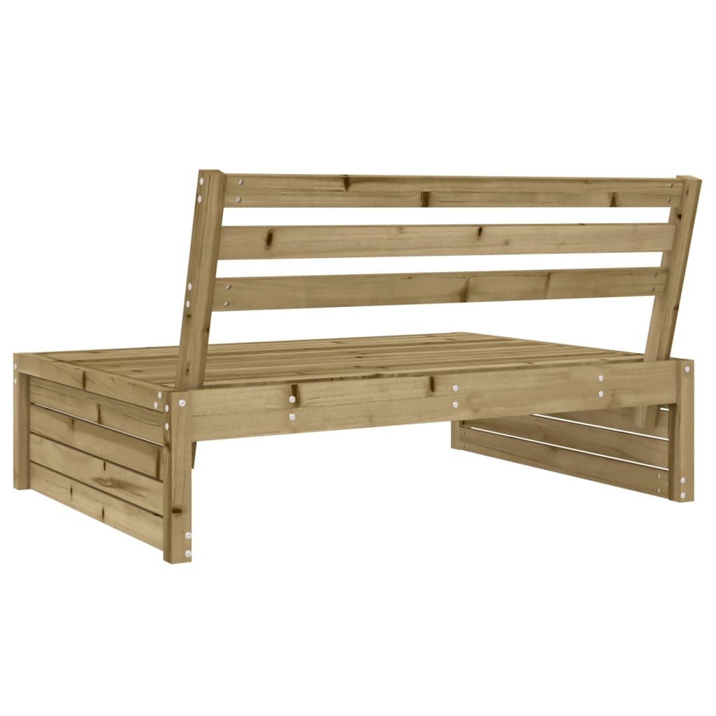 Divano Centrale da Giardino 120x80 cm Legno Impregnato di Pino