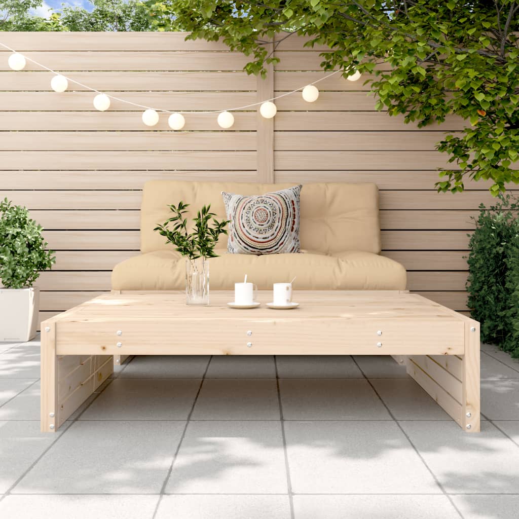 Poggiapiedi da Giardino 120x80 cm in Legno Massello di Pino | homemem39