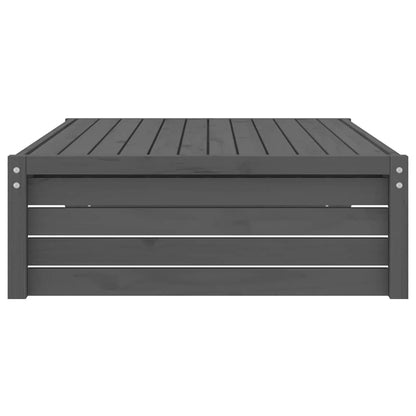 Poggiapiedi da Giardino 120x80 cm Legno Massello di Pino Grigio | homemem39