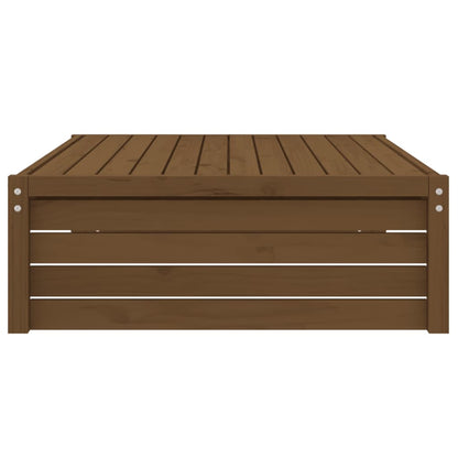 Poggiapiedi Giardino Marrone Ambra 120x80cm Legno Massello Pino - homemem39