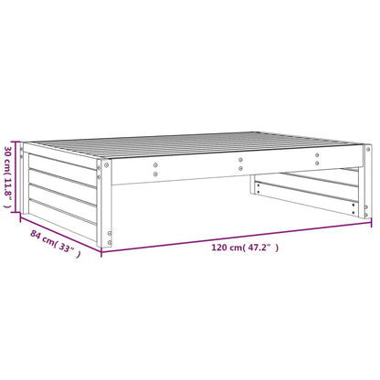 Poggiapiedi da Giardino 120x80 cm in Legno Massello di Douglas | homemem39