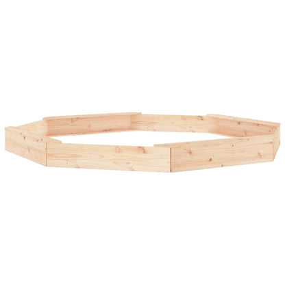 Sabbiera con Sedute Ottagonale in Legno Massello di Pino - homemem39