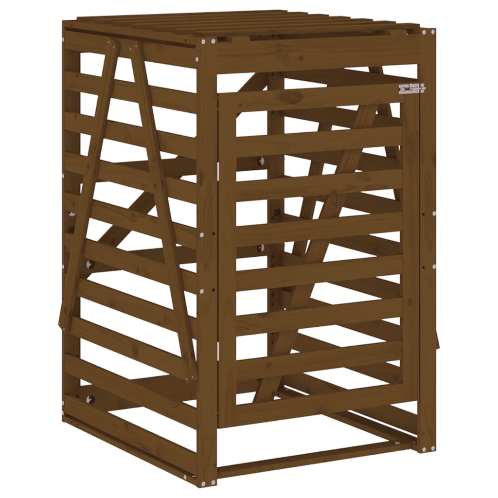 Copribidone Ambra 84x90x128,5 cm in Legno Massello di Pino - homemem39