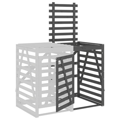 Estensione Copribidone Grigio in Legno Massello di Pino - homemem39