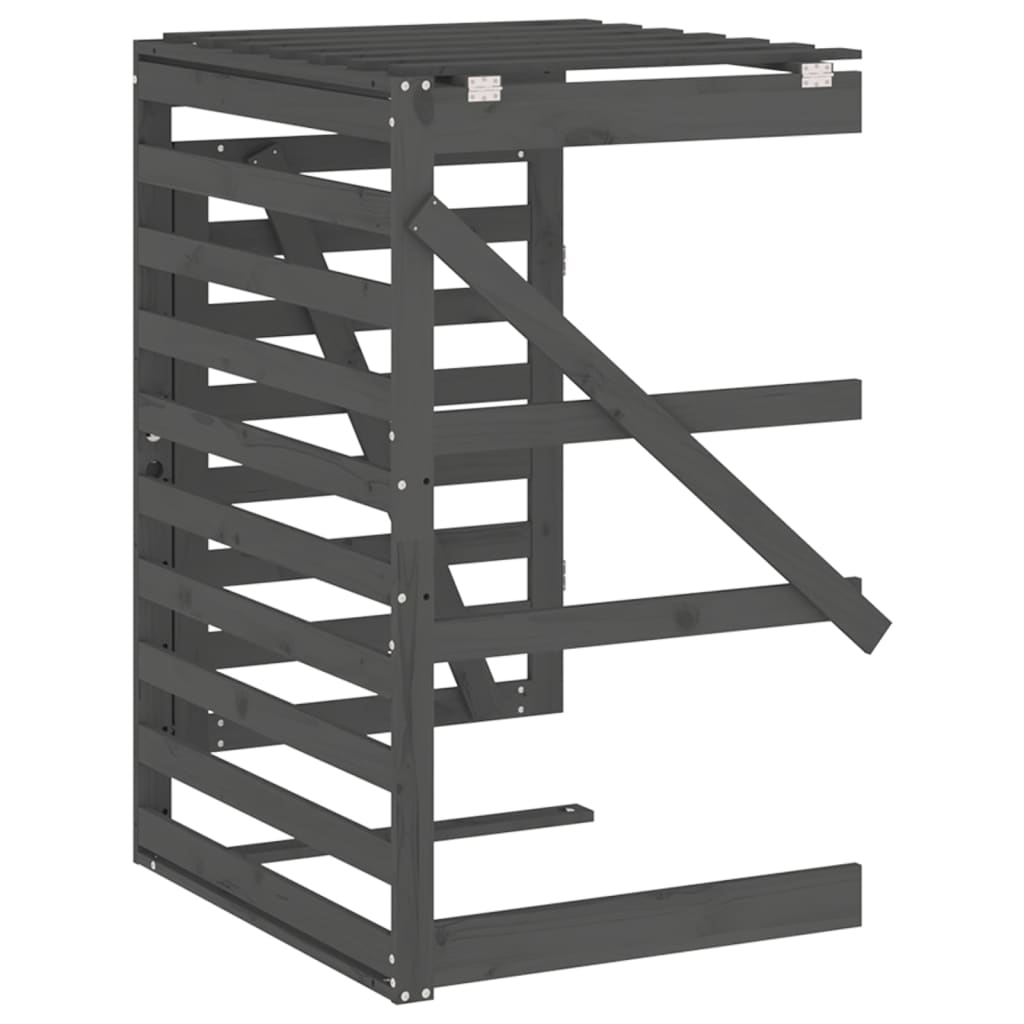 Estensione Copribidone Grigio in Legno Massello di Pino - homemem39