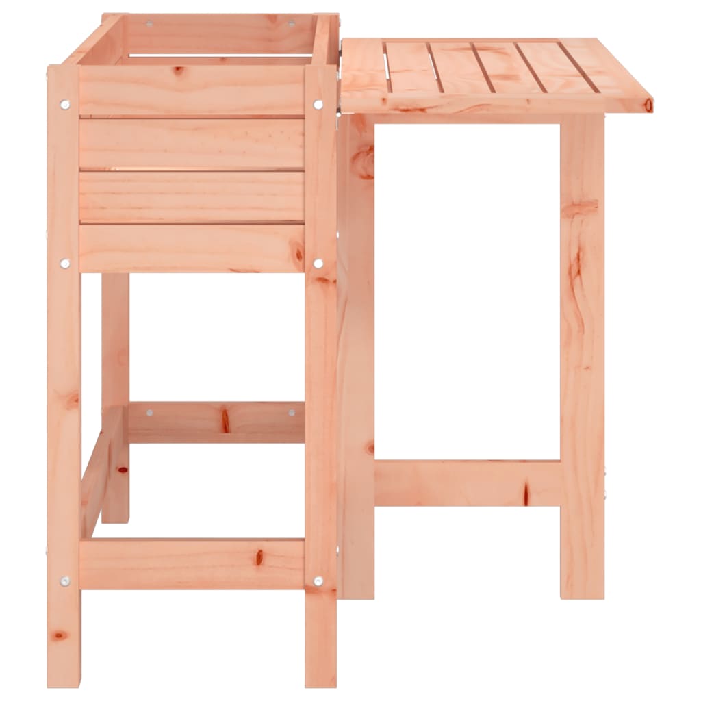 Fioriera Giardino con Piano Pieghevole Legno Massello Douglas - homemem39