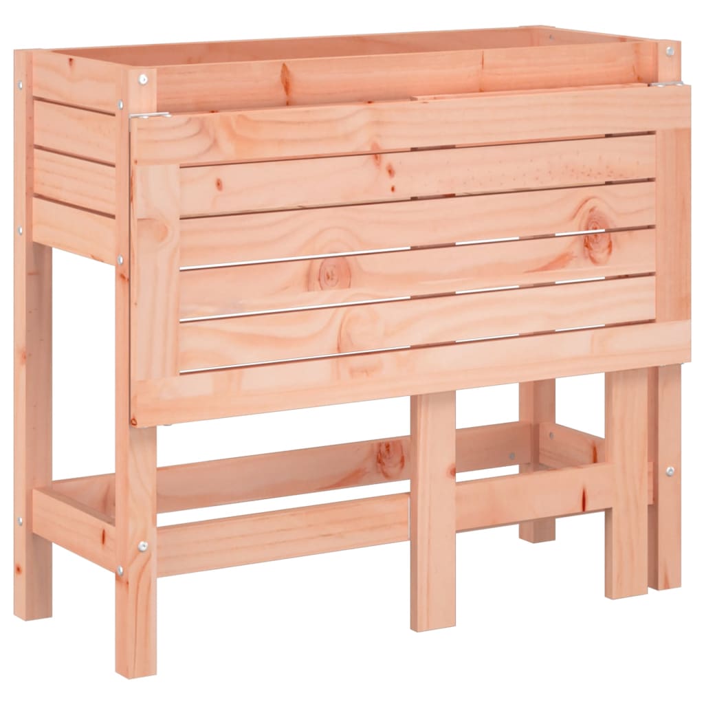 Fioriera Giardino con Piano Pieghevole Legno Massello Douglas - homemem39