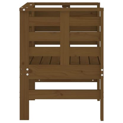 Sedie da Giardino 2pz Ambra 61,5x53x71cm Legno Massello di Pino - homemem39