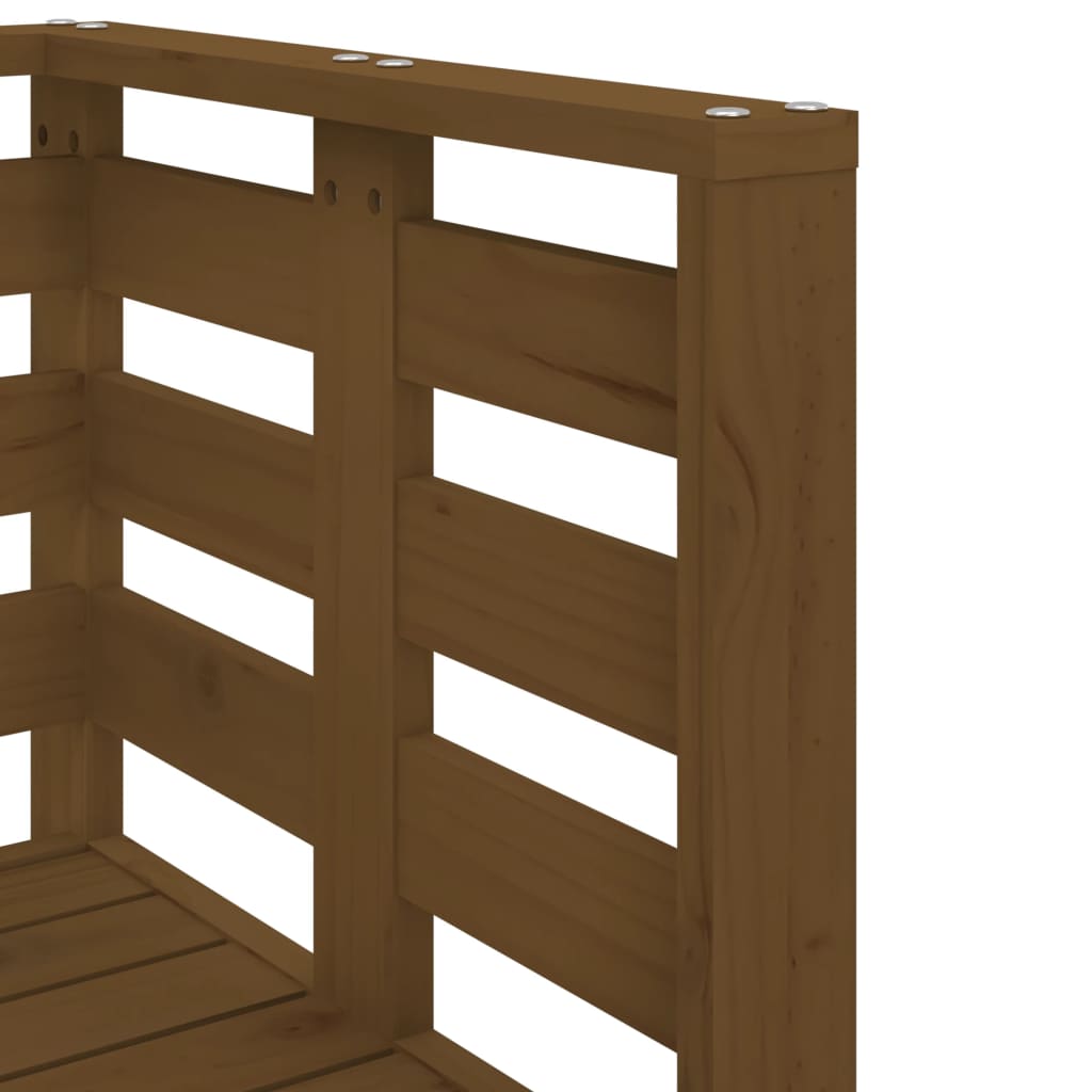 Set Salotto da Giardino 3 pz Ambra in Legno Massello di Pino | homemem39