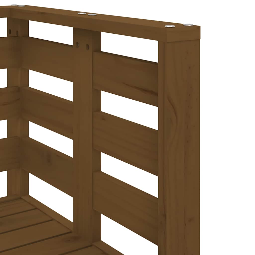 Set Salotto da Giardino 3 pz Ambra in Legno Massello di Pino