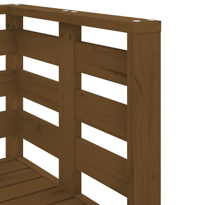 Set Salotto da Giardino 3 pz Ambra in Legno Massello di Pino