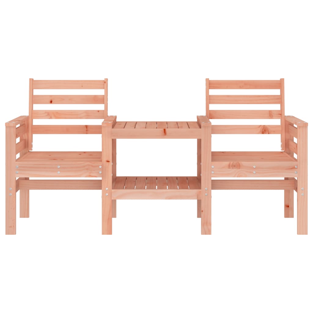 Panca da Giardino con Tavolino 2 Posti Legno Massello Douglas - homemem39
