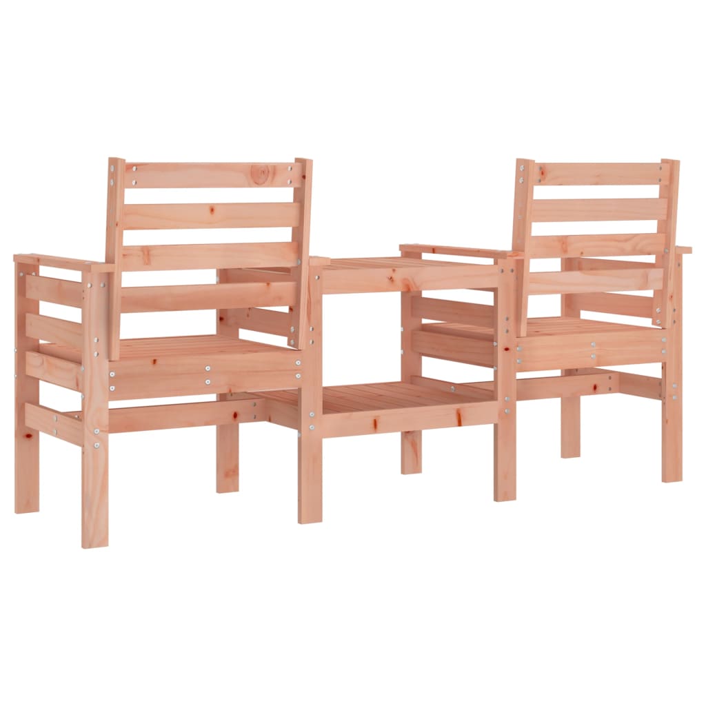 Panca da Giardino con Tavolino 2 Posti Legno Massello Douglas - homemem39