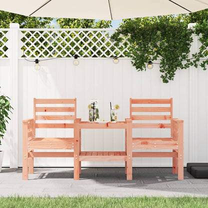 Panca da Giardino con Tavolino 2 Posti Legno Massello Douglas - homemem39