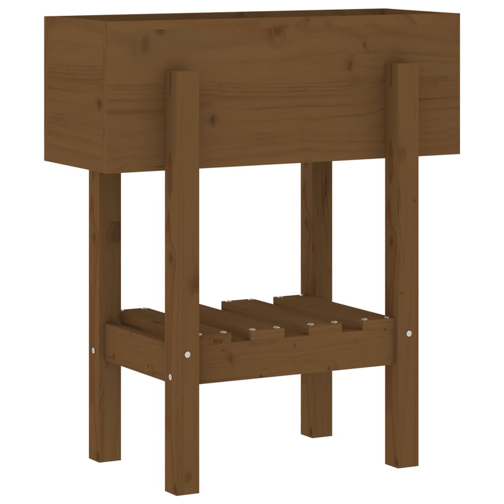 Fioriera da Giardino Ambra 62x30x69 cm Legno Massello di Pino - homemem39