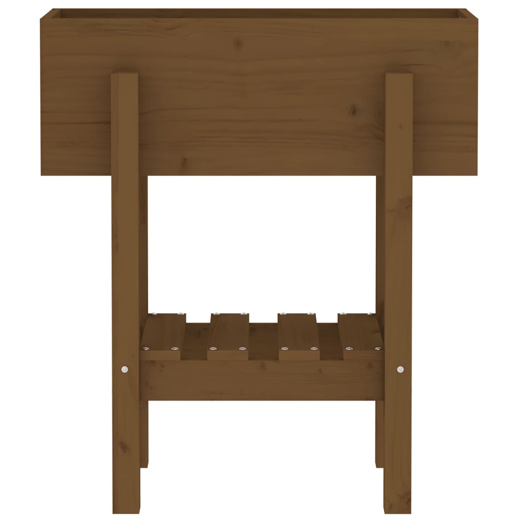 Fioriera da Giardino Ambra 62x30x69 cm Legno Massello di Pino - homemem39