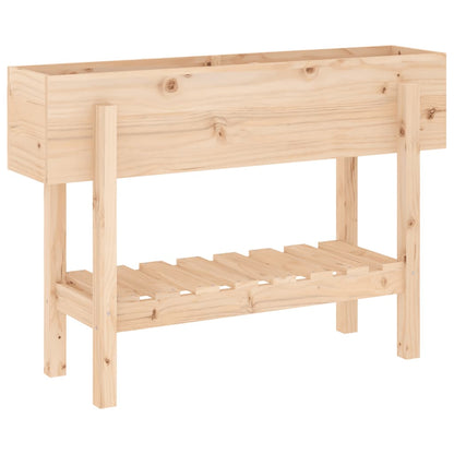 Fioriera Rialzata da Giardino 101x30x69 cm Legno Massello Pino - homemem39