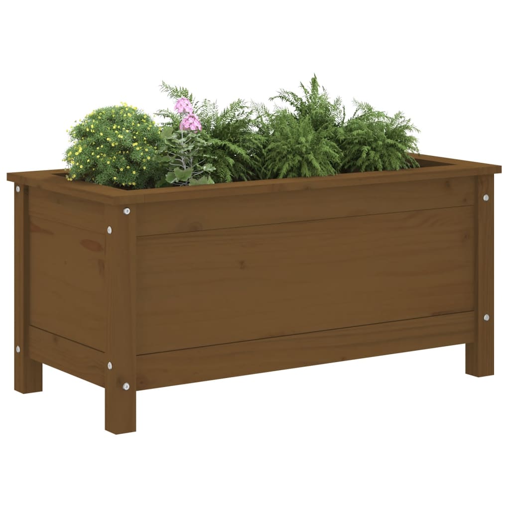 Fioriera da Giardino Ambra 82,5x40x39 cm Legno Massello di Pino - homemem39