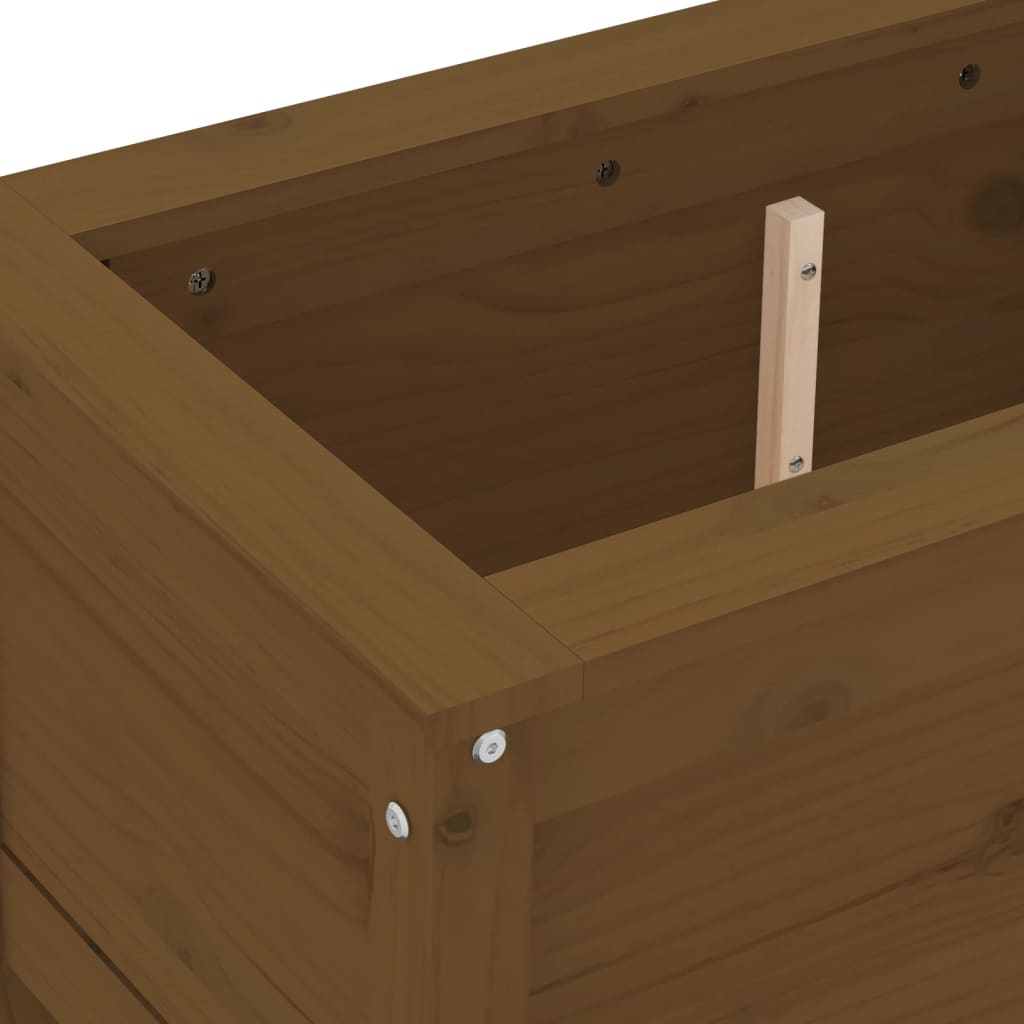 Fioriera da Giardino Ambra 82,5x40x39 cm Legno Massello di Pino - homemem39