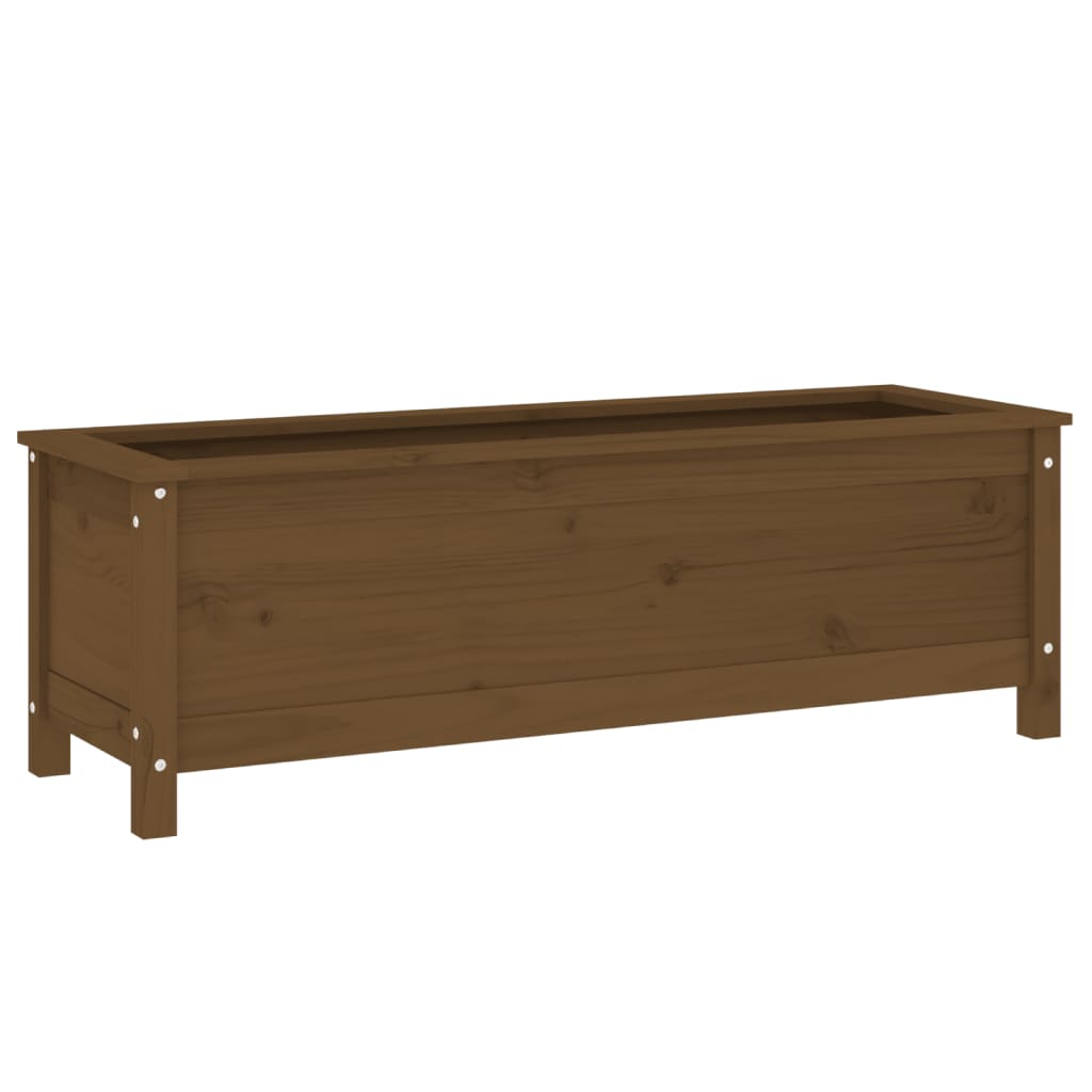 Fioriera Rialzata da Giardino Ambra 119,5x40x39cm Massello Pino - homemem39