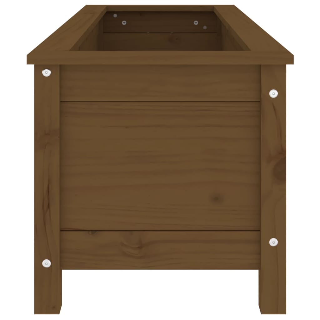 Fioriera Rialzata da Giardino Ambra 119,5x40x39cm Massello Pino - homemem39