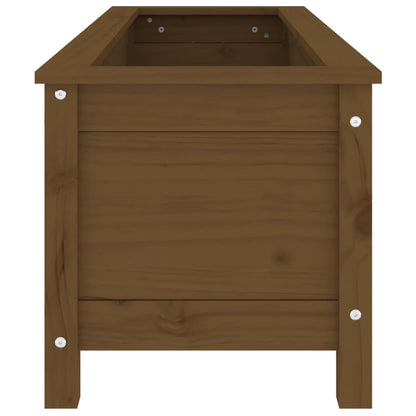 Fioriera Rialzata da Giardino Ambra 119,5x40x39cm Massello Pino - homemem39