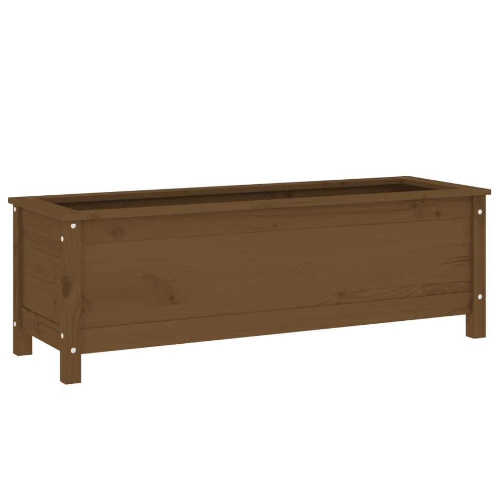 Fioriera Rialzata da Giardino Ambra 119,5x40x39cm Massello Pino - homemem39