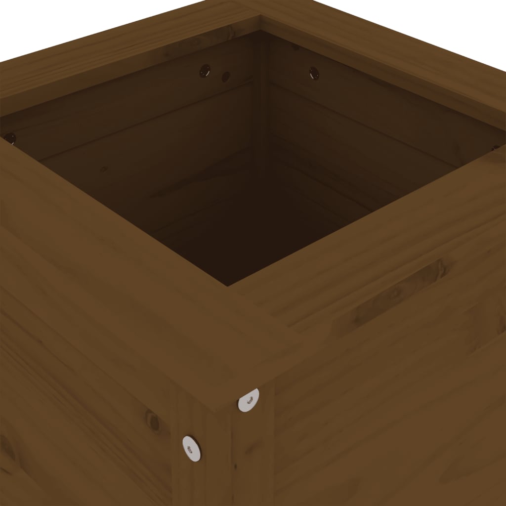 Fioriera da Giardino Ambra 40x40x78 cm Legno Massello di Pino - homemem39