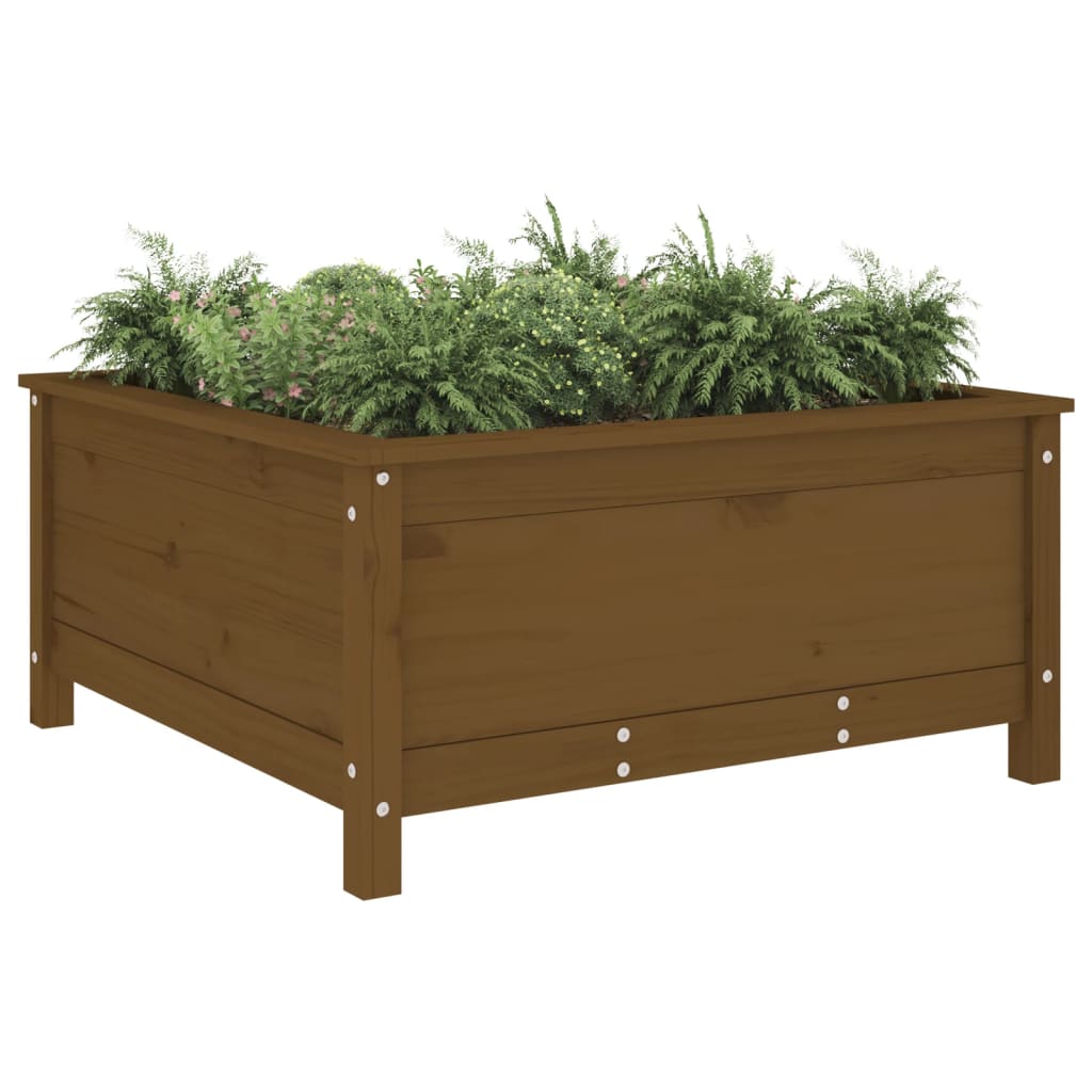 Fioriera da Giardino Ambra 82,5x82,5x39 cm Legno Massello Pino - homemem39